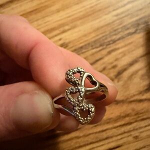 Elegant Silver Heart Ring
